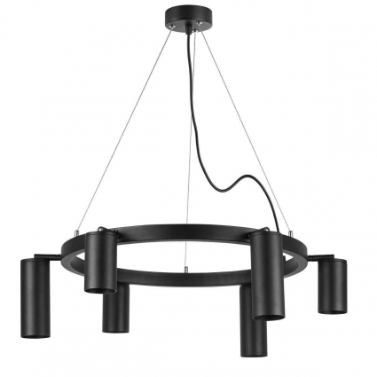 Подвесная люстра Lightstar Rullo (571016+214437-3+214487-3) LR016373873 в современном стиле, цвет черный