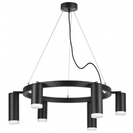 Подвесная люстра Lightstar Rullo (571016+214437-3+214487-3+202430-6) LR0163738730 в современном стиле, цвет черный