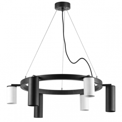 Подвесная люстра Lightstar Rullo (571016+214487-3+214436-3) LR016873363 в современном стиле, цвет черный