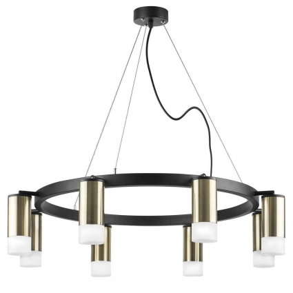 Подвесная люстра Lightstar Rullo (571018+214431-8+202431-8) LR0183181 в современном стиле, цвет бронза