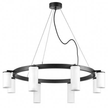 Подвесная люстра Lightstar Rullo (571018+214436-4+214486-4) LR018864364 в современном стиле, цвет белый