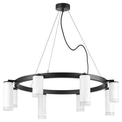 Подвесная люстра Lightstar Rullo (571018+214436-4+214486-4+202430-8) LR0183648640 в современном стиле, цвет белый