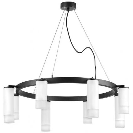 Подвесная люстра Lightstar Rullo (571018+214436-4+214486-4+202431-8) LR0183648641 в современном стиле, цвет белый
