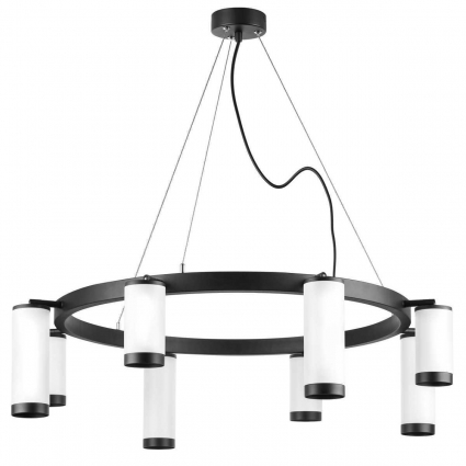 Подвесная люстра Lightstar Rullo (571018+214436-4+214486-4+203437-8) LR01836486440 в современном стиле, цвет белый