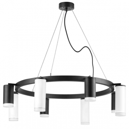 Подвесная люстра Lightstar Rullo (571018+214437-4+214486-4+202430-8) LR0183748640 в современном стиле, цвет черный