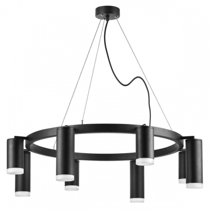Подвесная люстра Lightstar Rullo (571018+214437-4+214487-4+202430-8) LR0183748740 в современном стиле, цвет черный