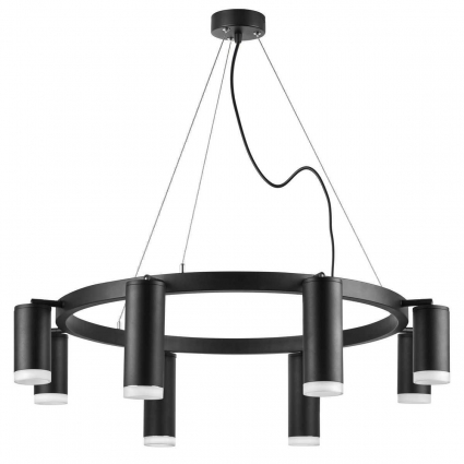 Подвесная люстра Lightstar Rullo (571018+214437-4+214487-4+202430-8) LR0188743740 в современном стиле, цвет черный