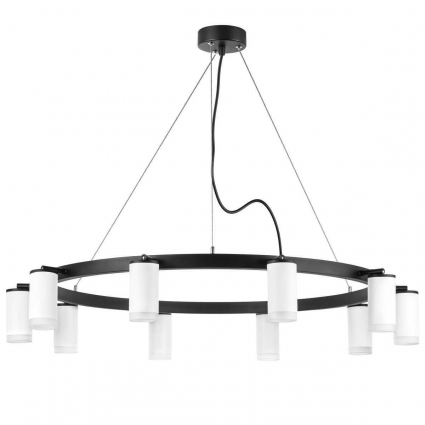 Подвесная люстра Lightstar Rullo (571020+214436-10+202430-10) LR0203600 в современном стиле, цвет белый