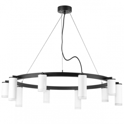Подвесная люстра Lightstar Rullo (571020+214436-5+214486-5+202430-10) LR0203658650 в современном стиле, цвет белый