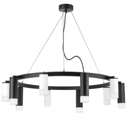 Подвесная люстра Lightstar Rullo (571020+214436-5+214487-5+202431-10) LR0203658751 в современном стиле, цвет черный