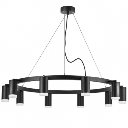 Подвесная люстра Lightstar Rullo (571020+214437-10+202430-10) LR0203700 в современном стиле, цвет черный