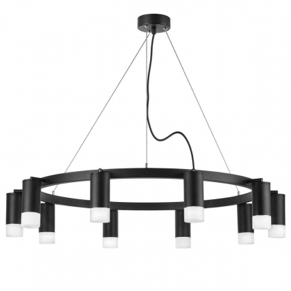 Подвесная люстра Lightstar Rullo (571020+214437-10+202431-10) LR0203701 в современном стиле, цвет черный