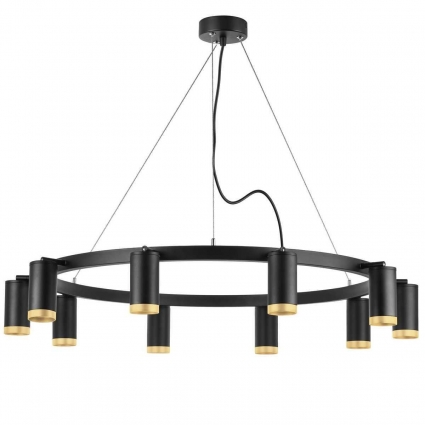 Подвесная люстра Lightstar Rullo (571020+214437-10+203440-10) LR02037040 в современном стиле, цвет черный