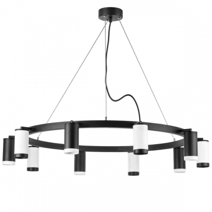 Подвесная люстра Lightstar Rullo (571020+214437-5+214436-5+203437-5+203436-5) LR02037536576 в современном стиле, цвет черный