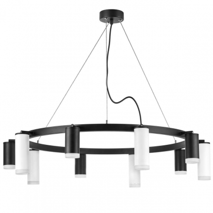 Подвесная люстра Lightstar Rullo (571020+214437-5+214486-5+202430-10) LR0203758650 в современном стиле, цвет черный
