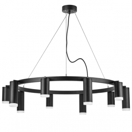 Подвесная люстра Lightstar Rullo (571020+214437-5+214487-5+202430-10) LR0203758750 в современном стиле, цвет черный