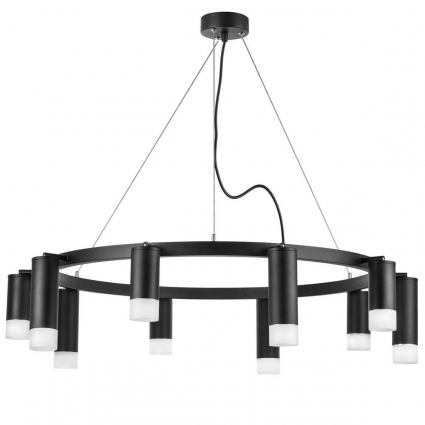 Подвесная люстра Lightstar Rullo (571020+214437-5+214487-5+202431-10) LR0203758751 в современном стиле, цвет черный