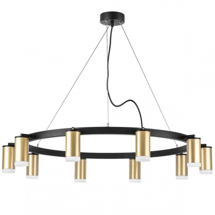 Подвесная люстра Lightstar Rullo (571020+214440-10+202430-10) LR0204000 в современном стиле, цвет золотой