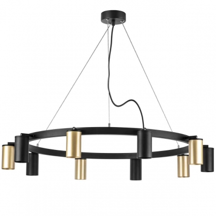 Подвесная люстра Lightstar Rullo (571020+214440-5+214437-5) LR020405375 в современном стиле, цвет черный