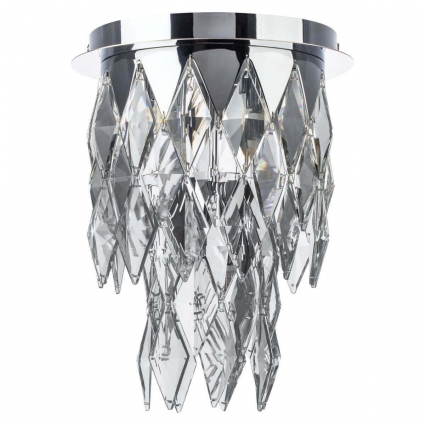 Потолочная люстра Lightstar Limpio 722064 в стиле арт-деко, цвет хром