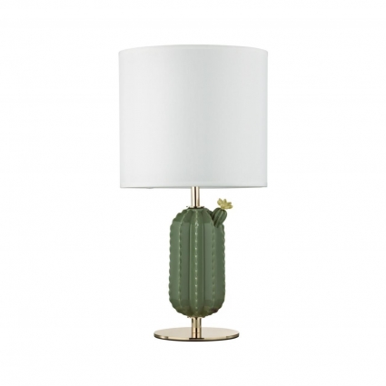 Настольная лампа Odeon Light Exclusive Modern Cactus 5425/1T цвет белый, мощность 60 Вт