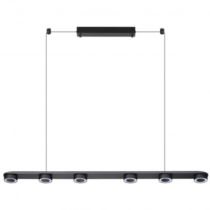 Подвесной светодиодный светильник Odeon Light Hightech Turman 6631/64L в стиле Хай-тек, цвет черный