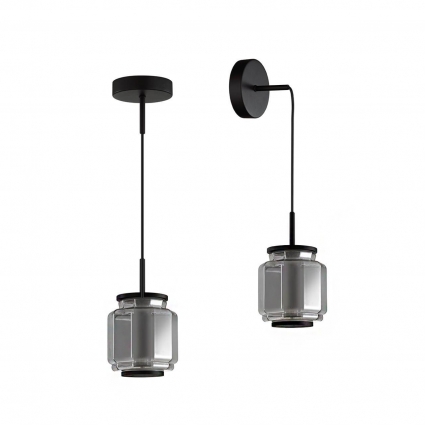 Подвесной светодиодный светильник Odeon Light Exclusive Hightech Jam 5408/5L в стиле Хай-тек, цвет дымчатый