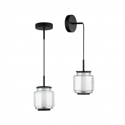 Подвесной светодиодный светильник Odeon Light Exclusive Hightech Jam 5409/5L в стиле Хай-тек, цвет черный
