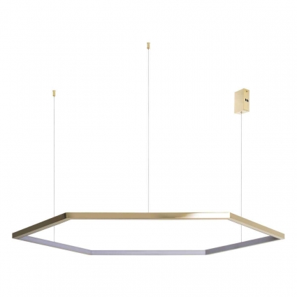 Подвесной светодиодный светильник Loft IT Ring 10016XXL в стиле модерн, цвет золотой