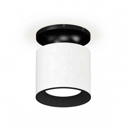 Комплект накладного светильника Ambrella light Techno Spot XS7401080 SWH/PBK/SBK белый песок/черный полированный/черный песок (N7926, C7401, N7021), в стиле Хай-тек, цвет белый