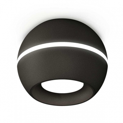 Комплект потолочного светильника Ambrella light Techno Spot XC (C1102, N7021) XS1102001, в современном стиле, цвет черный