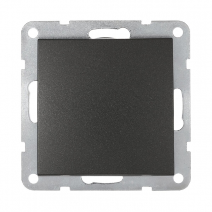 Выключатель LK Studio 1-кл.(схема 1) 16 A, 250 B (черный бархат) LK60 860108-1, цвет черный