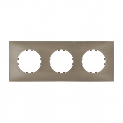 Рамка LK Studio 3-постовая квадрат (бронза) Vintage-Quadro 884327-1 цвет бронза