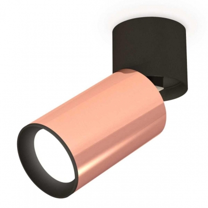 Комплект спота Ambrella light Techno Spot XM (A2221, C6326, N6102) XM6326040, в современном стиле, цвет розовое золото
