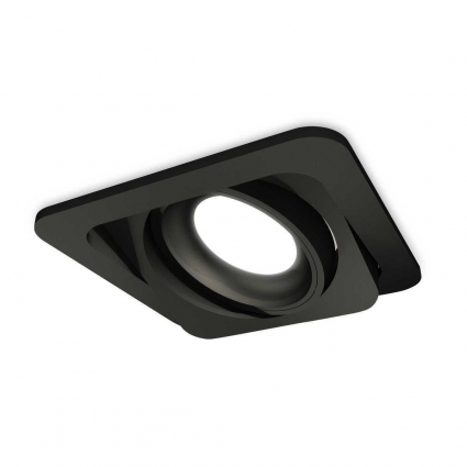 Комплект встраиваемого светильника Ambrella light Techno Spot XC (C7659, N7021) XC7659001, в современном стиле, цвет черный