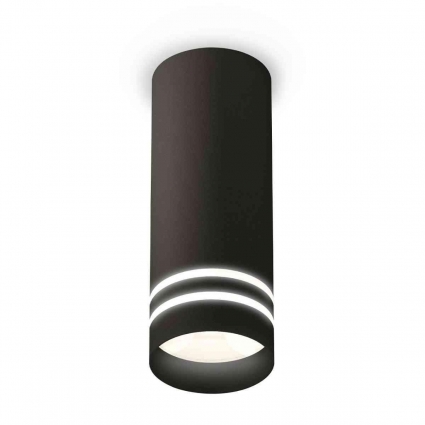 Комплект накладного светильника Ambrella light Techno Spot XS7443013 SBK/FR черный песок/белый матовый (C7443, N7142), в стиле Хай-тек, цвет черный