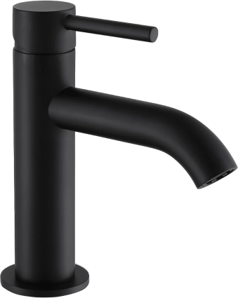 Смеситель для раковины Abber Wasser Kreis AF8110B черный однорычажный, длина излива 12 см