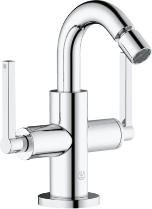 Смеситель для биде Kludi Nova Fonte Puristic 203130515 хром двухвентильный, длина излива 10 см