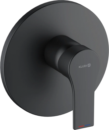 Смеситель для душа Kludi Zenta SL 486553965 черный матовый однорычажный,  в современном стиле