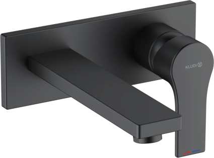 Смеситель для раковины Kludi Zenta SL 482473965 черный матовый однорычажный, длина излива 18 см