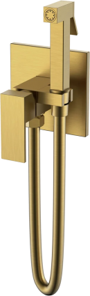 Гигиенический душ Boheme Qubic 477-BR со смесителем, С ВНУТРЕННЕЙ ЧАСТЬЮ, bronze, бронза, 1 режим