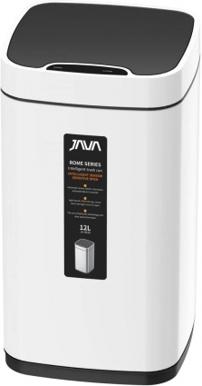 Мусорное ведро Java S-883-12W 12 л, белое, напольное