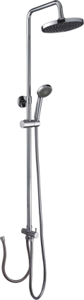 Душевая стойка Potato P3500-1 хром, штанга 127 см, шланг 150 см