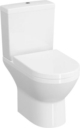 Унитаз-компакт VitrA Allegro 9833B003-7202 безободковый, с микролифтом, белый, 39x62 см