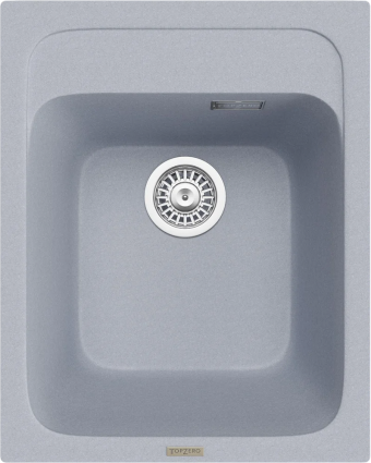 Мойка кухонная TopZero TopGran Bonnie 400.500-49 titan 49 матовая, прямоугольная, 40x50 см