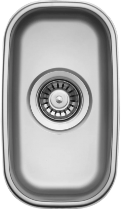 Дополнительная мойка TopZero Undermount D180.G8K полированная, прямоугольная, 20.5x36.5 см