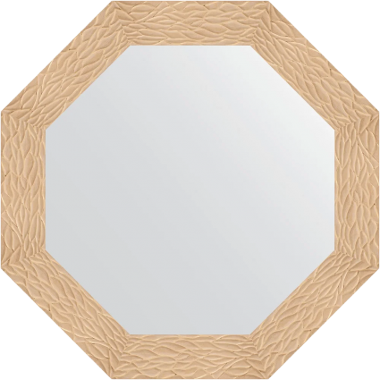 Зеркало Evoform Octagon BY 3798 77 золотые дюны, в багетной раме в стиле ретро