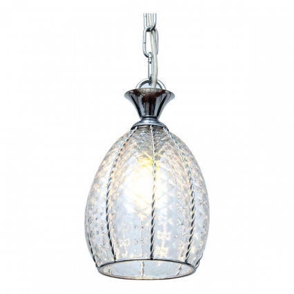 Подвесной светильник Abrasax Cornelia 2223/1(clear) в стиле прованс, цвет хром