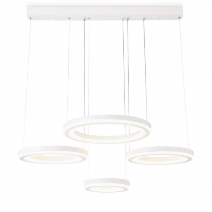 Подвесной светодиодный светильник Ambrella light Acrylica Original FA4325 в стиле Хай-тек, цвет белый