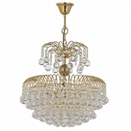 Подвесная люстра Arti Lampadari Pompei E 1.5.40.100 G цвет золотой, мощность 200 Вт